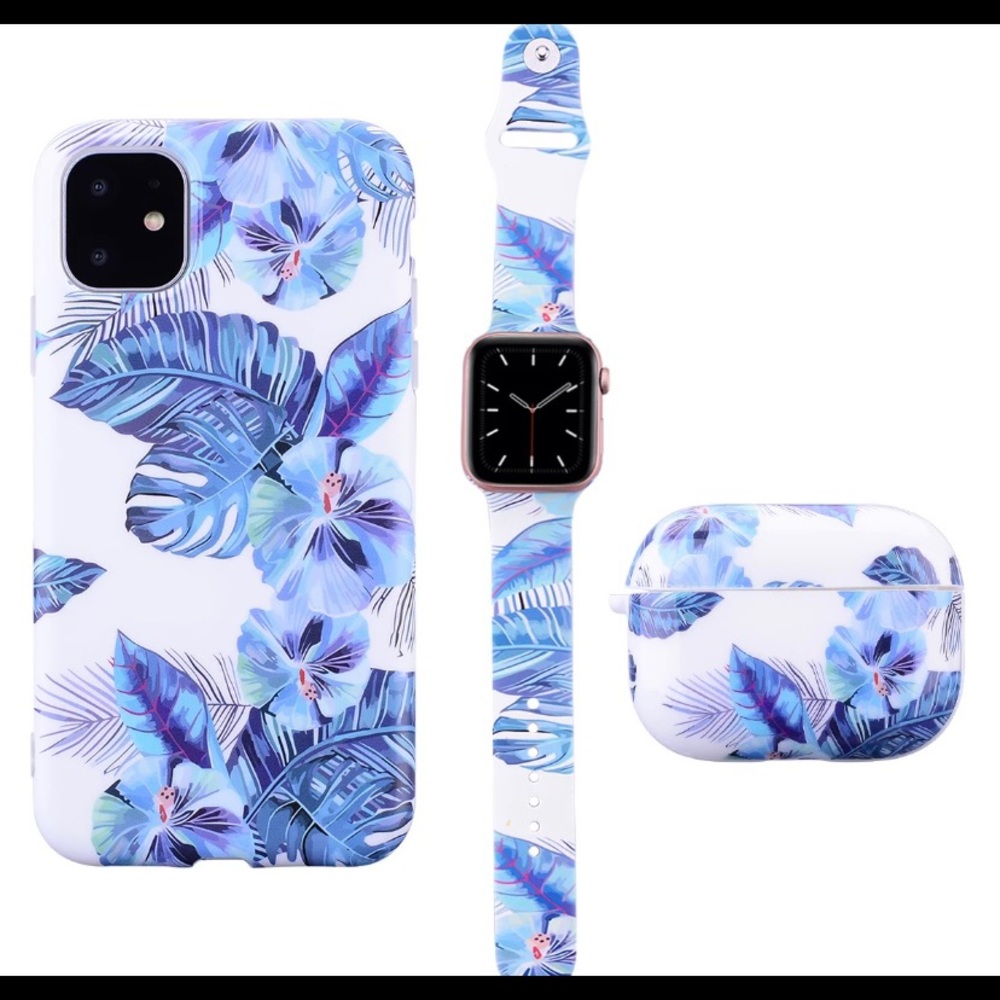 Apple silicone for iPhone + watch +AirPod 3 in 1